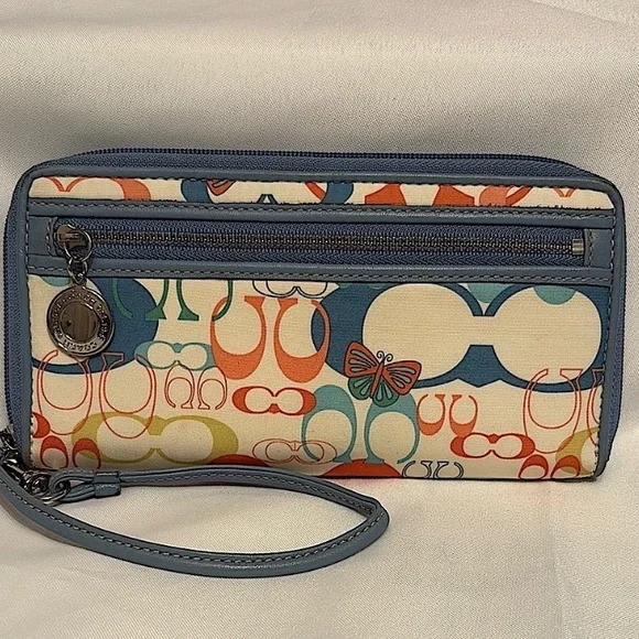 Coach Multicolor Wristlet Wallet - Picture 1 of 11